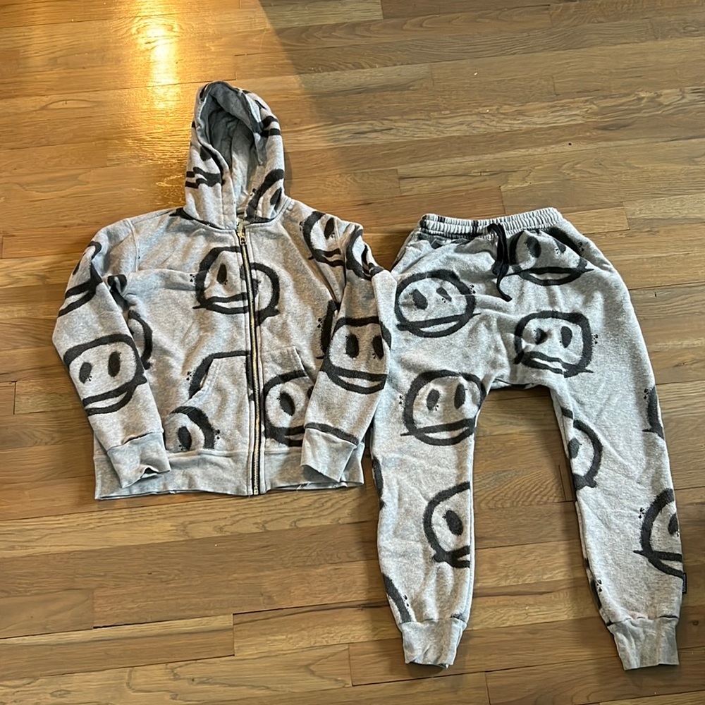 100% Authentic nununu Unisex Kids Matching Set Size 8-9